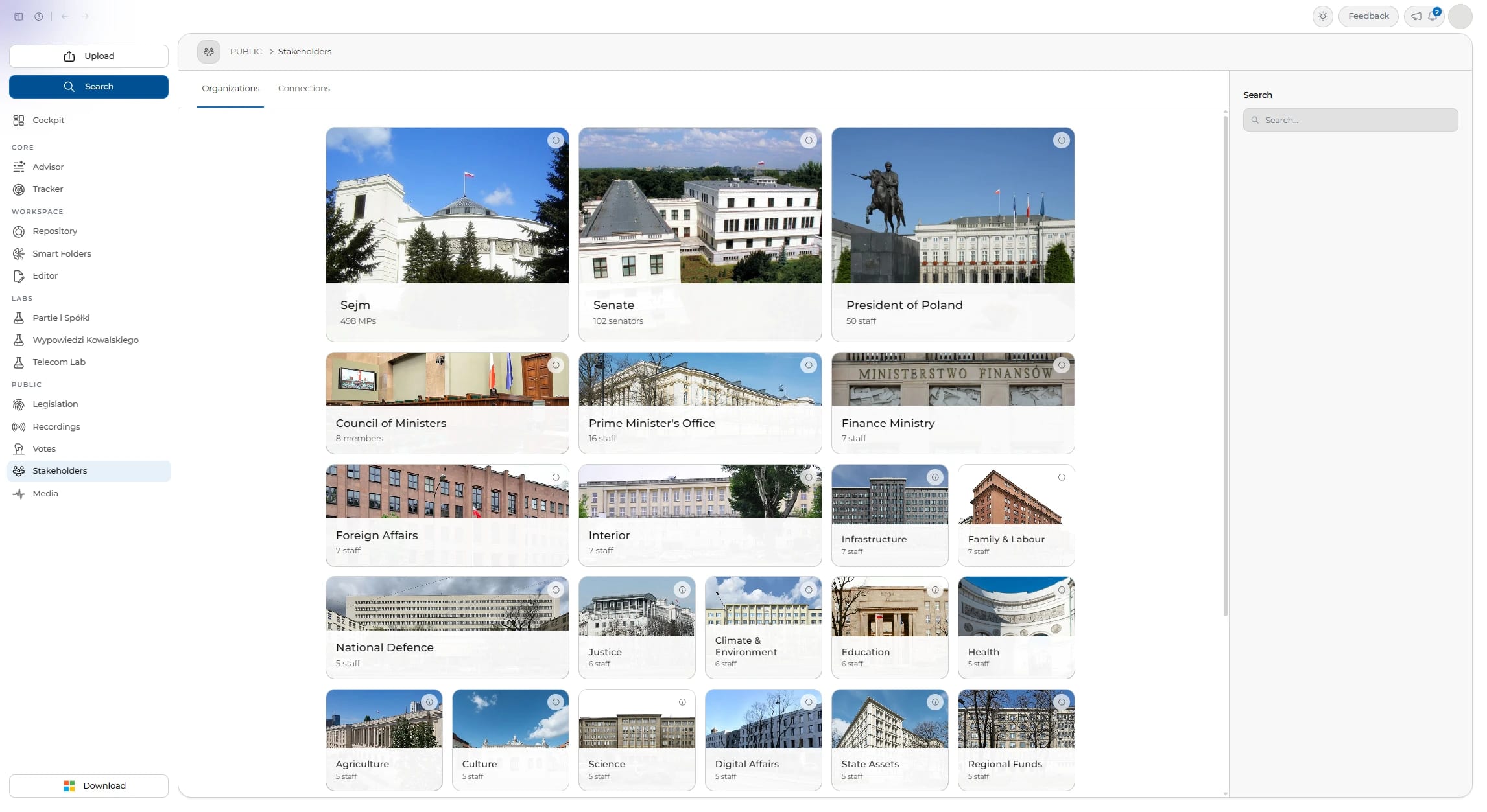Institutions and the people in them.